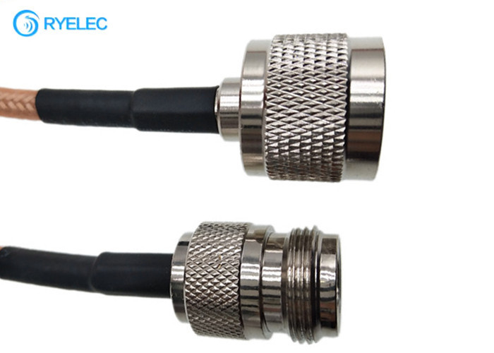 RG142 Double Shielded FEP Jacket RF Coaxial Cable With N Male To N