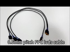 Conjunto de cabo WL1258h-20P do Pin LVDS de OEM/ODM 30 ao conector da exposição das horas DF13-2 Lvds