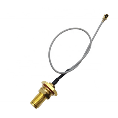U.Fl aos conectores fêmeas impermeáveis de IP67 SMA com 13mm rosqueiam o cabo coaxial do RF fornecedor