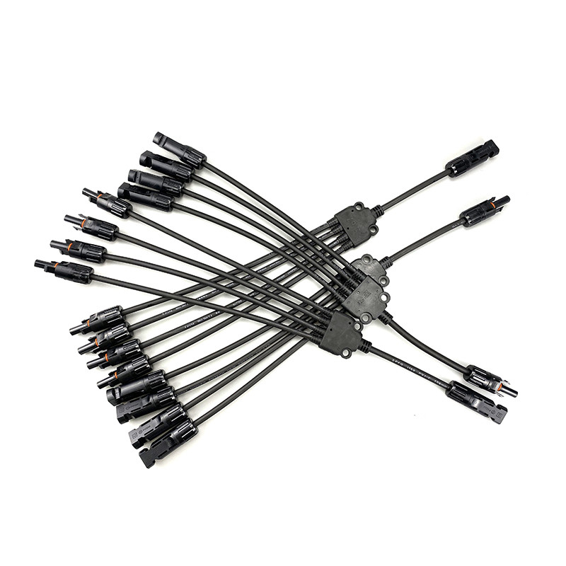Cabo solar 1000V 4mm de alta tensão da C.C. do fio de MC4 picovolt 6mm para o painel