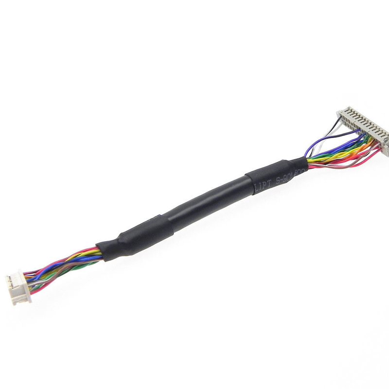 A exposição feita sob encomenda LVDS de  LCD cabografa o Pin do soquete DF20-20DS-1C 20 do passo do conjunto Df13 1.25mm