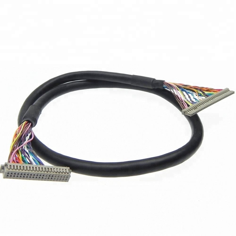 A exposição feita sob encomenda LVDS de  LCD cabografa o Pin do soquete DF20-20DS-1C 20 do passo do conjunto Df13 1.25mm