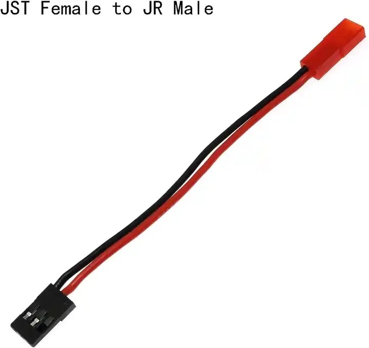 Tomada de JST ao homem do conector do JÚNIOR e ao adaptador servo do cabo fêmea para os caminhões RC FPV que competem o helicóptero do zangão