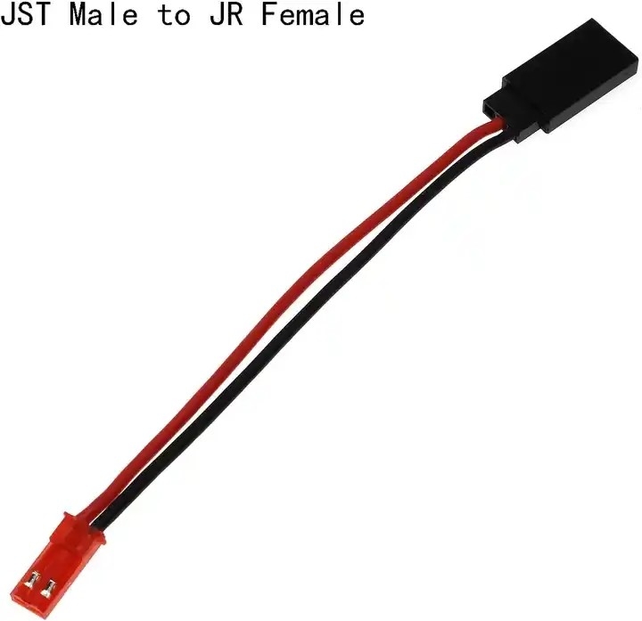 Tomada de JST ao homem do conector do JÚNIOR e ao adaptador servo do cabo fêmea para os caminhões RC FPV que competem o helicóptero do zangão