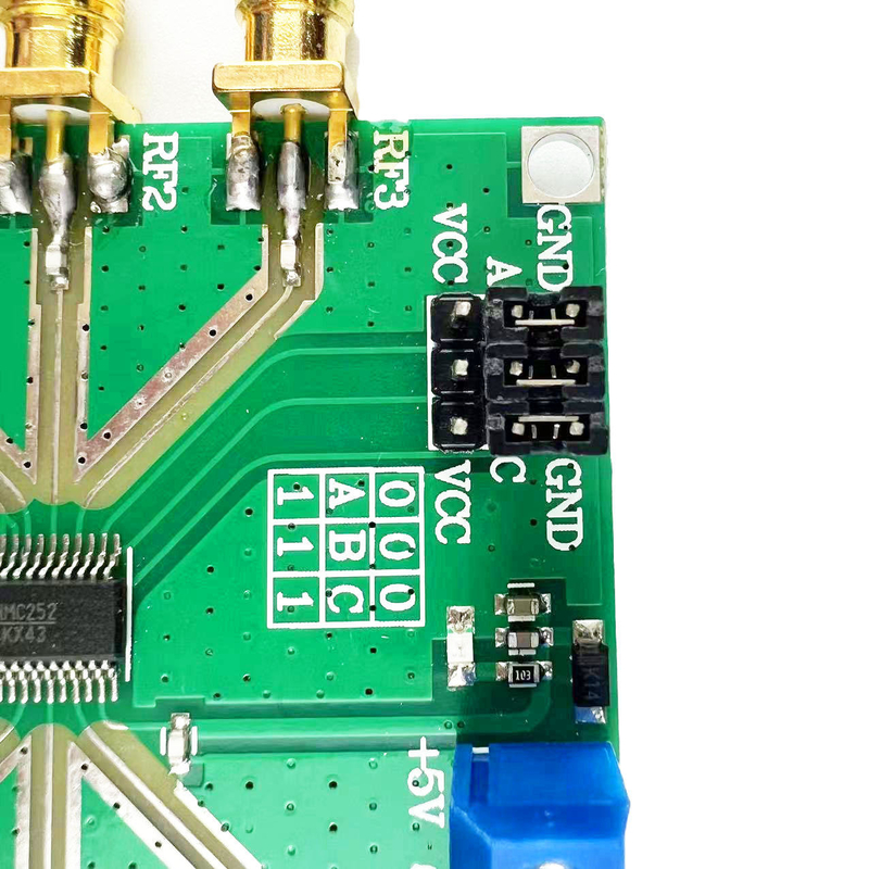 Associação de placas de circuito de PCB para controlador de motor HMC252 DC-3GHz RF não competitivo chave SP6T chave RF CATV/DBS MMDS para 3V-5