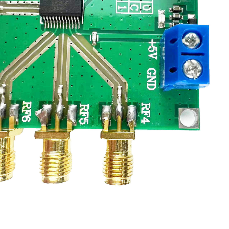 Associação de placas de circuito de PCB para controlador de motor HMC252 DC-3GHz RF não competitivo chave SP6T chave RF CATV/DBS MMDS para 3V-5