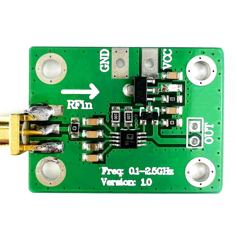AD8313 Detector Logarítmico -72dBm -2dBm 0,1-2,5GHz RF Power Analyzer Board 7-15V Power Microwave Radio Detection Module