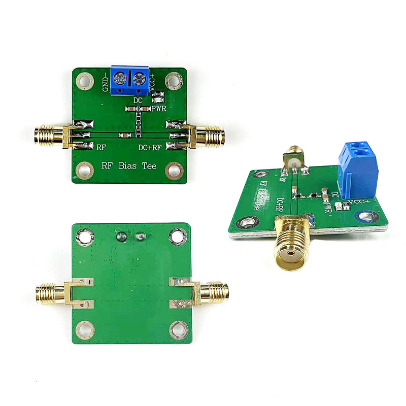 RF Bias Tee Feed Wideband Microondas DC Blocker 10-6000MHz 6GHz para rádio HAM RTL SDR LNA Amplificador de baixo ruído