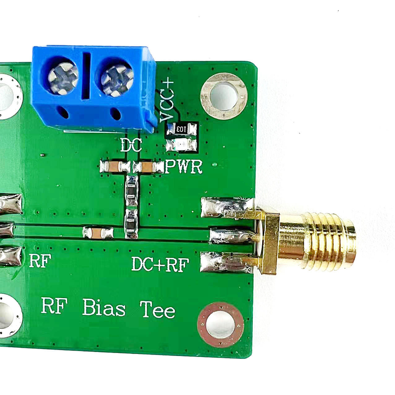 RF Bias Tee Feed Wideband Microondas DC Blocker 10-6000MHz 6GHz para rádio HAM RTL SDR LNA Amplificador de baixo ruído
