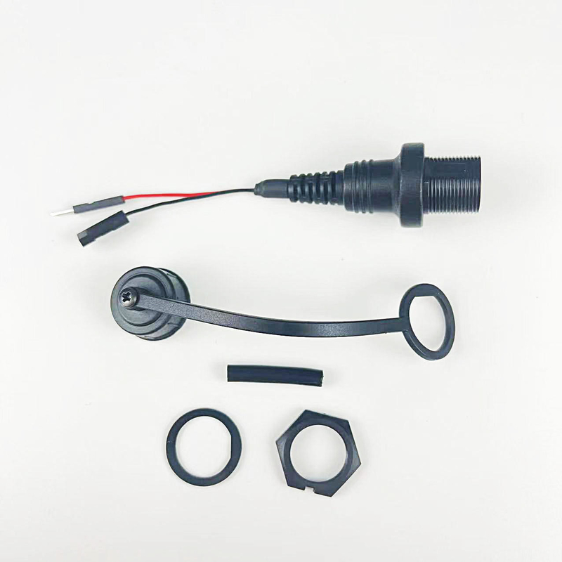 Mini personalizado de 5 pines painel feminino conector de fio vermelho e preto cabo de extensão para carro caminhão barco painel de comando de motocicleta