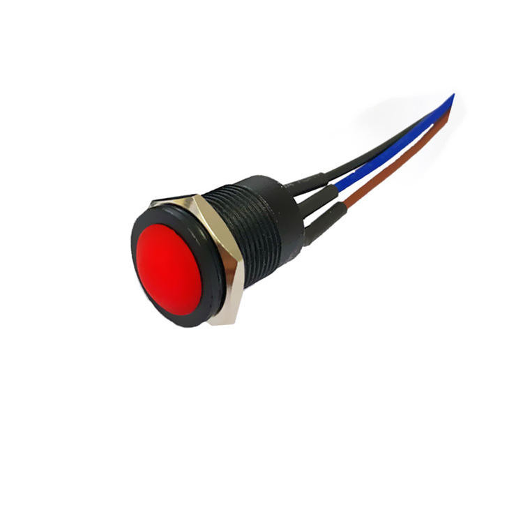 Wintai-Tech botão de pressão interruptor de buzina 12v botão de pressão interruptor de arranque 12mm botão de pressão momentâneo Interruptor com montagem de cabo
