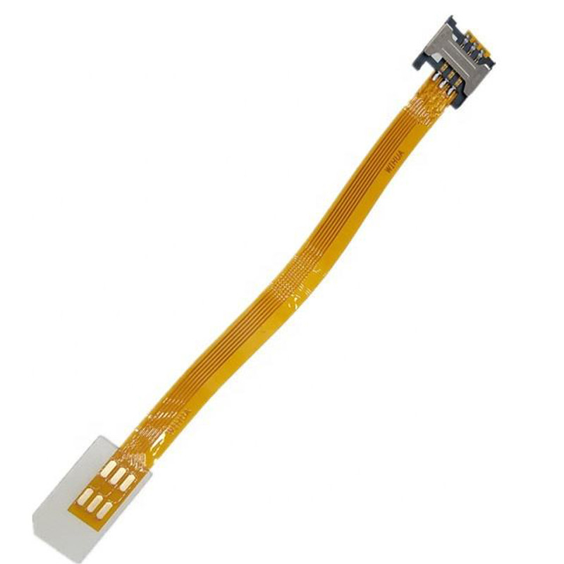 Kit de cartão SIM GSM CDMA padrão UIM Mulher para Mulher Extensão Soft Flat FPC Cable