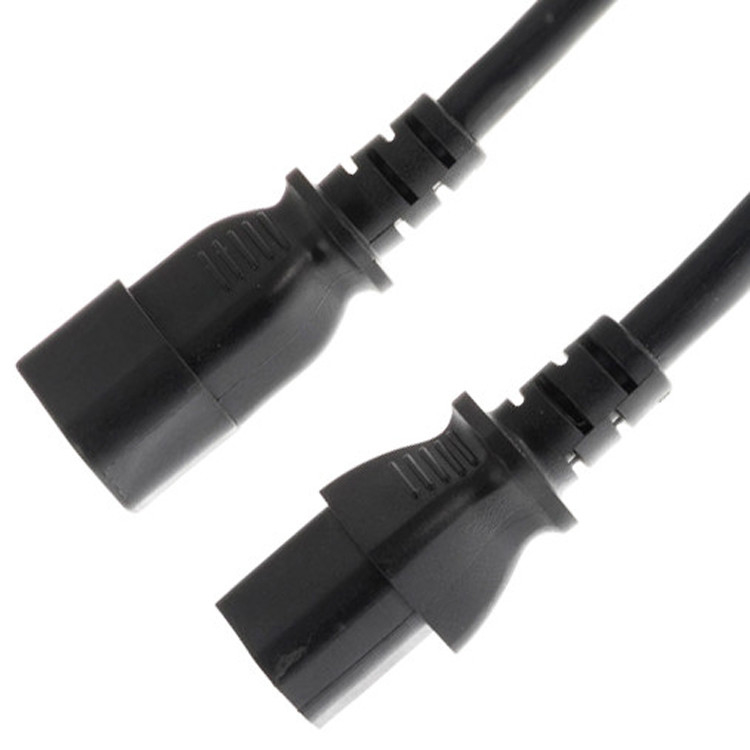 RY C13 para C14 10a 250v cabo de alimentação 18 Awg C14 Mate com uma tomada de C13