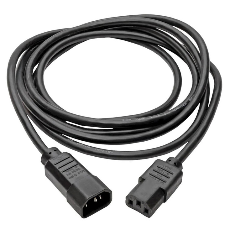 RY C13 para C14 10a 250v cabo de alimentação 18 Awg C14 Mate com uma tomada de C13