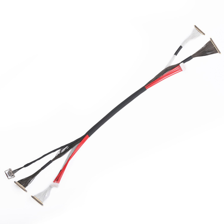 20531 50P Cabos Micro Coaxial de correspondência vertical mm Conector de ângulo reto Cableline-Ux Ii 20531-050t-02 0.25