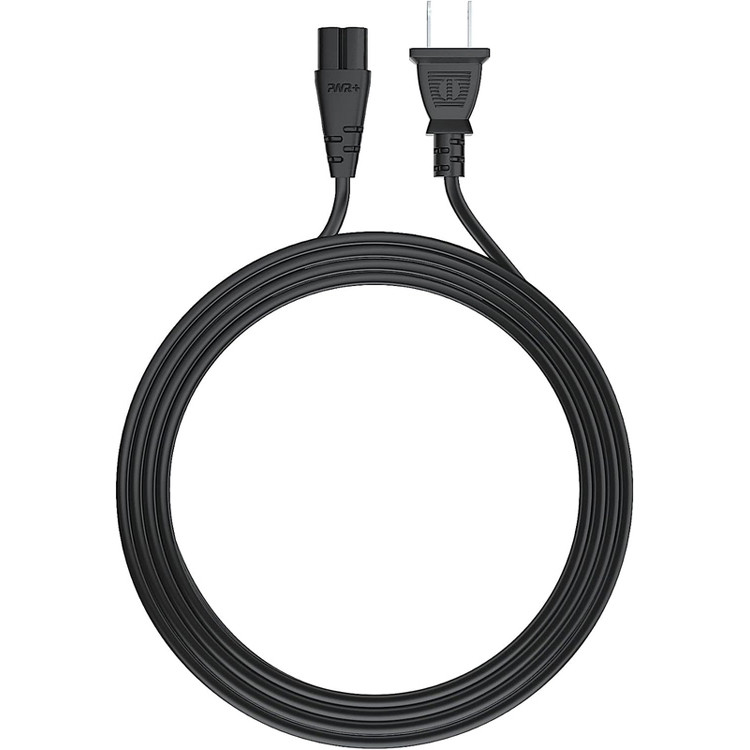 RY 12ft cabo de alimentação elétrica 2 Prong Ac parede plug 2 slot LED LCD