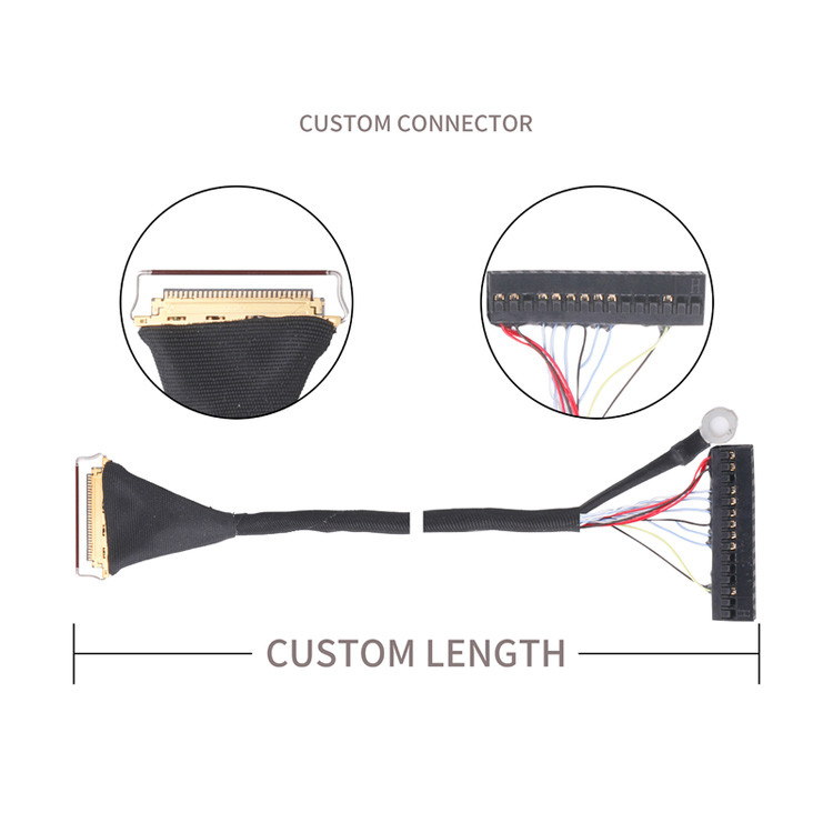 Customize Vários Tipos 0.5mm Pitch Cable Coaxial Assemblagens Anéis de Puxação Originais ou Imitações