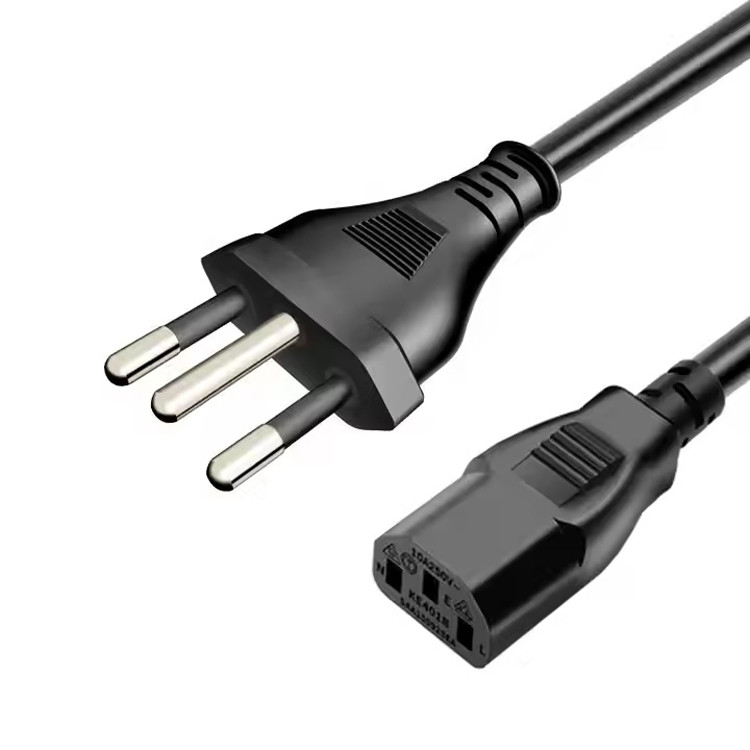RY IEC Brasil Cabo de alimentação 1-15p 5-15p Material de PVC Personalizado 1M 1.5M 2M 3M 5M Incluir cabo de linha de alimentação despojado