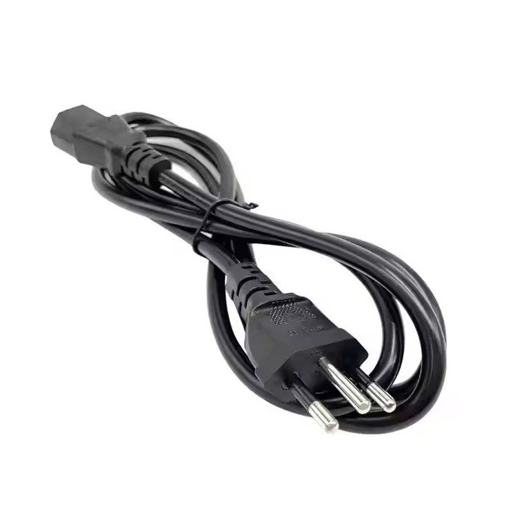 RY IEC Brasil Cabo de alimentação 1-15p 5-15p Material de PVC Personalizado 1M 1.5M 2M 3M 5M Incluir cabo de linha de alimentação despojado