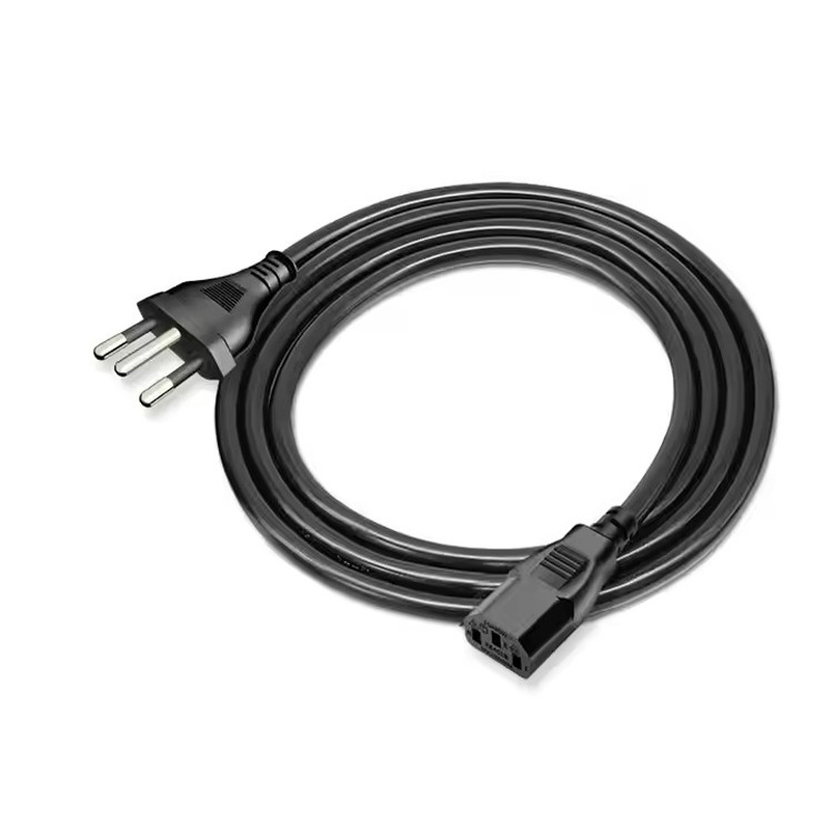 RY IEC Brasil Cabo de alimentação 1-15p 5-15p Material de PVC Personalizado 1M 1.5M 2M 3M 5M Incluir cabo de linha de alimentação despojado