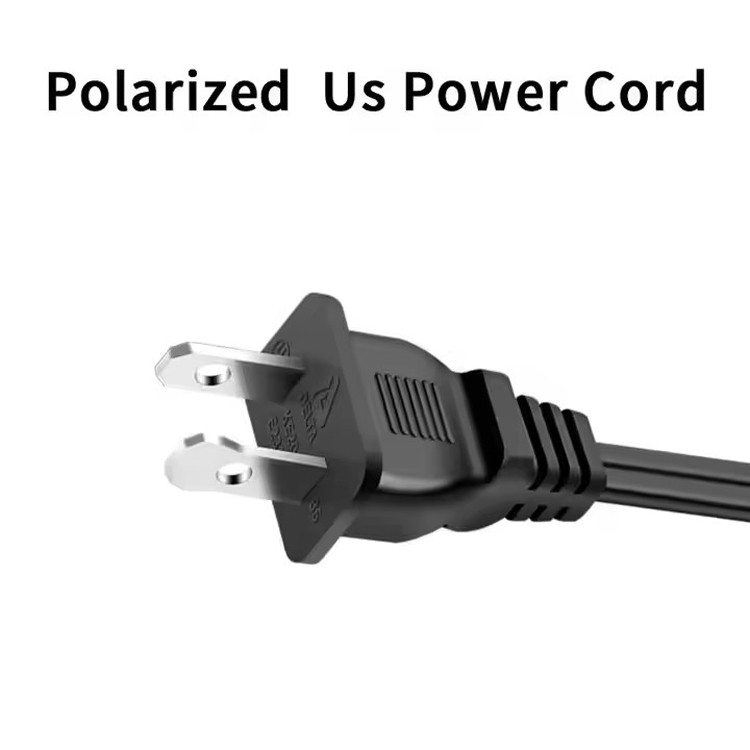 Boa Qualidade de cobre puro 120V 18 Awg 2pin C7 extensão linha Spt-2 Branco AC cabo de alimentação 5FT 2 Prong para eletrodoméstico Lap