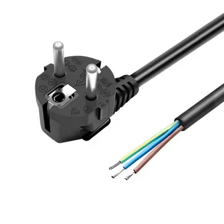 Bem vendido EU Power Cord 3G 18 Awg 1.5M Single Head Bare Wire Tail Peeled Tin Tail Para Eletrodoméstico Ou Ferramenta Elétrica