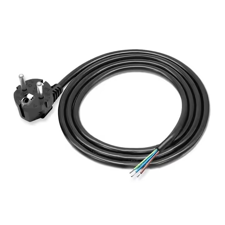 Bem vendido EU Power Cord 3G 18 Awg 1.5M Single Head Bare Wire Tail Peeled Tin Tail Para Eletrodoméstico Ou Ferramenta Elétrica