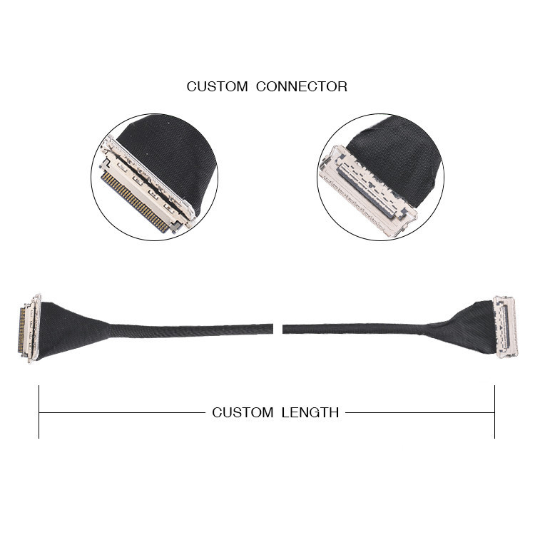 Fábrica personalizada IPEX 20679 0,4 MM Pitch 20pin 30pin 40pin 50pin Conector Micro Coaxial Direção horizontal