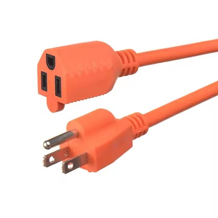 SJWT #12/14/16 AWG cabo de extensão 10A 13A 15A 125V tipos de aterragem 3pin eléctricos 125v USA cabos de alimentação