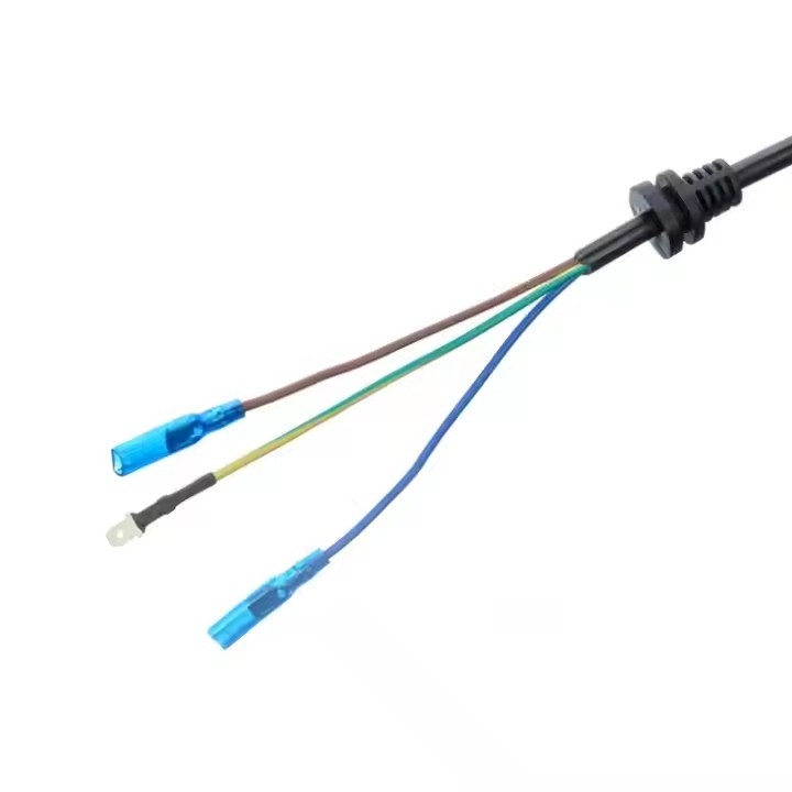 ETL Certified 3-Copper Core SJTW 10/12/14 Awg 3 Prongs PVC Wire Isolated Nema 5-15p para cabos de alimentação AC de extremidade nua