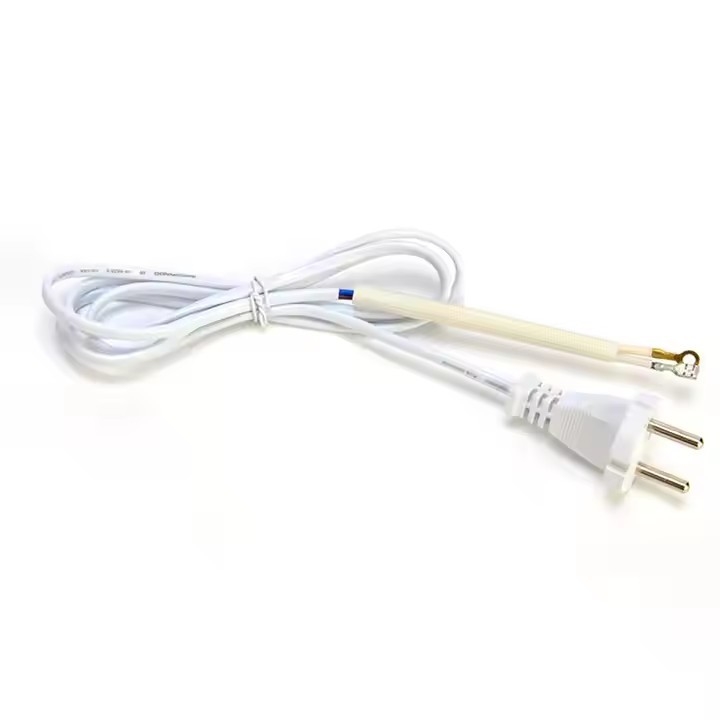 Venda Quente 2 Pin 220v 16a fio trançado cabo de alimentação cabo de cabo LED lâmpada E27 Dc cobre cabo de Karachi de energia para ferro no Paquistão