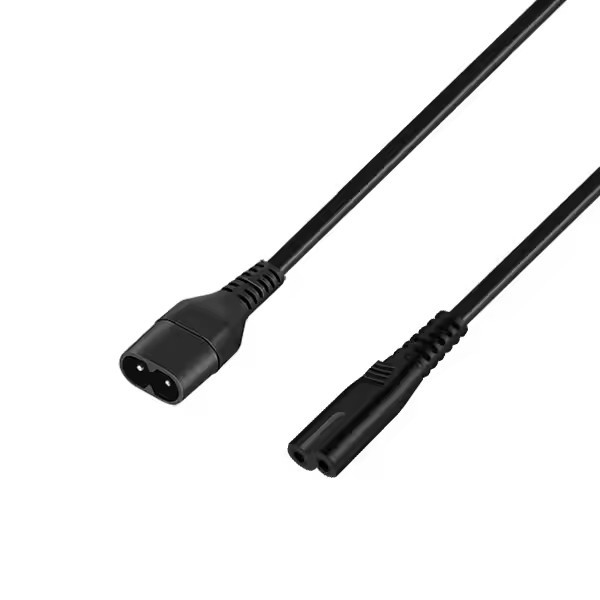2.5A 250V CCC VDE ETL Approvado pela CEI Cordão de alimentação de extensão C7 Conector de ângulo reto C7