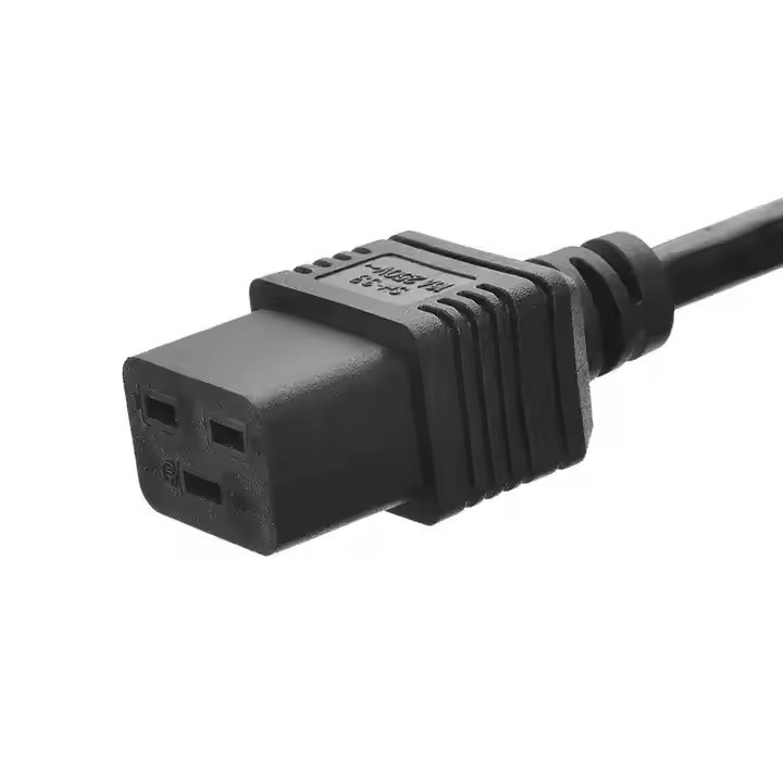 Iec-60320 3 Prong H05vv - F 3G 0,75 Conector C19 a C20 Conector Condutor de cobre Cabo de alimentação para eletrodomésticos