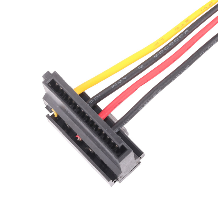 SATA Custom Cable Assembly E320444 UL1007 Transição de C01-15CF41000A para C01-H-157F100A