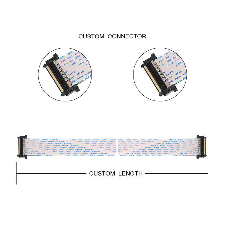 16-Pin FFC FPC Cable 0.5mm Pitch Tipo A 20628 80C 60V VW 1 LVDS Display Connector