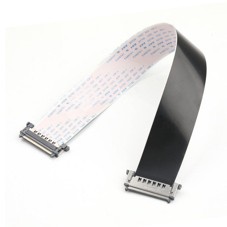 RE51 CONNGolden Pins UP FPC FFC Cable 51 Pin 0.5mm Pitch Flexível Flat Cable 300mm comprimento