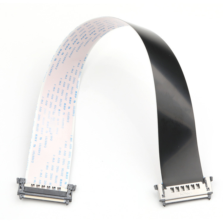 RE51 CONNGolden Pins UP FPC FFC Cable 51 Pin 0.5mm Pitch Flexível Flat Cable 300mm comprimento