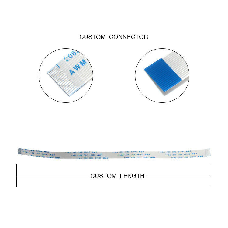 16 Pin FFC FPC Cable AWM 20628 0,5 Pitch para conexão de PCB com conector de exibição LVDS