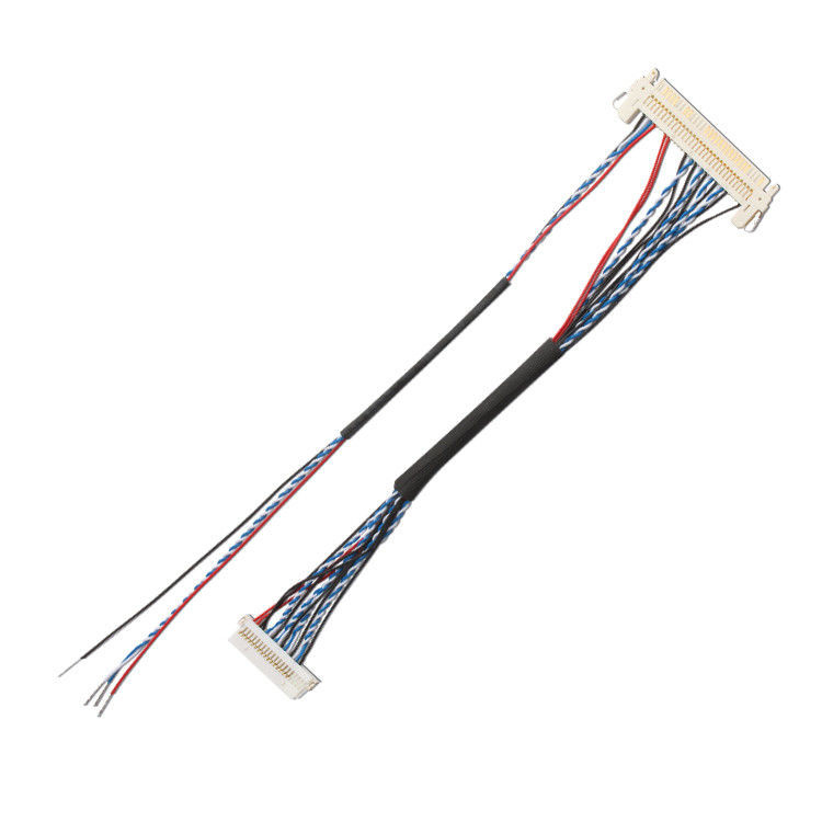 Arnês de fio FI S20S 20 Pin 1,25 mm Pitch JAE Display Lvds Cable