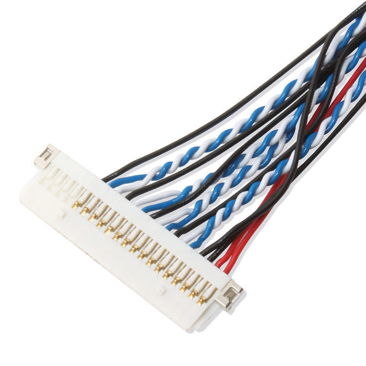 Arnês de fio FI S20S 20 Pin 1,25 mm Pitch JAE Display Lvds Cable