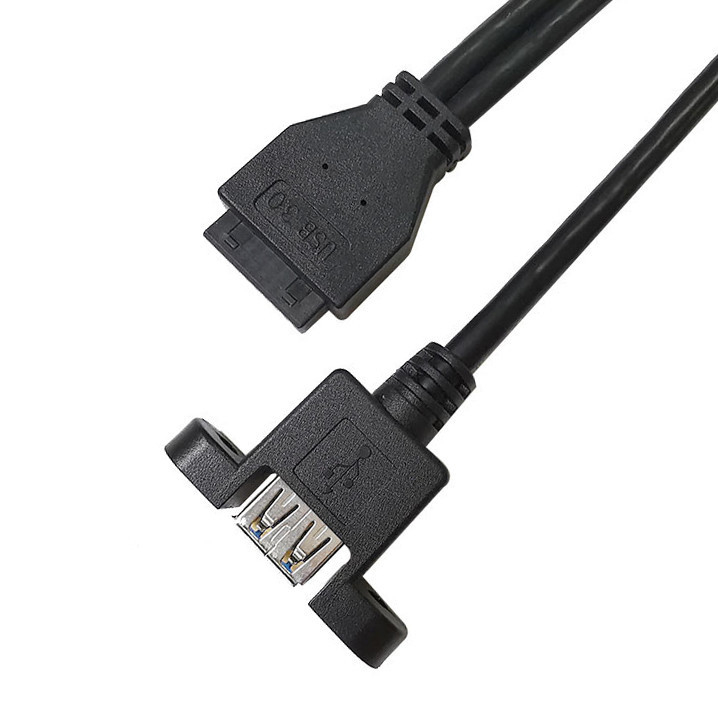 Indústria Cablagem Harness USB 3.0 Painel Monte A X2 A 20 Pin Header Motherboard Personalizado