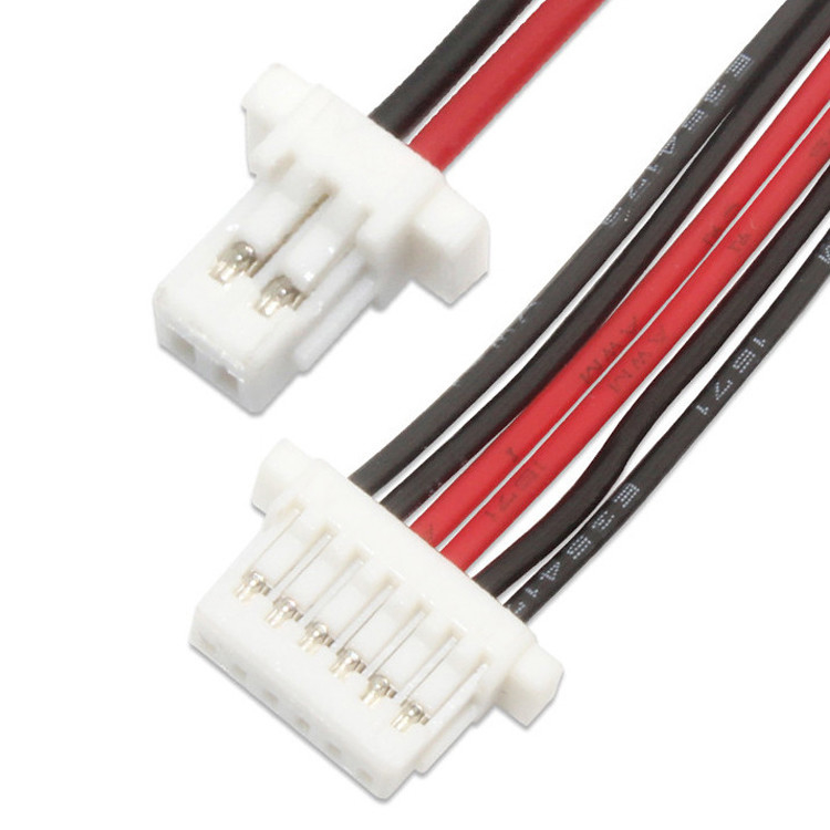 Conector Jst SH 1.0 para 6 pin SH1.0 WIRE 500MM Jst para 3mm em lata Custom Wire Harness