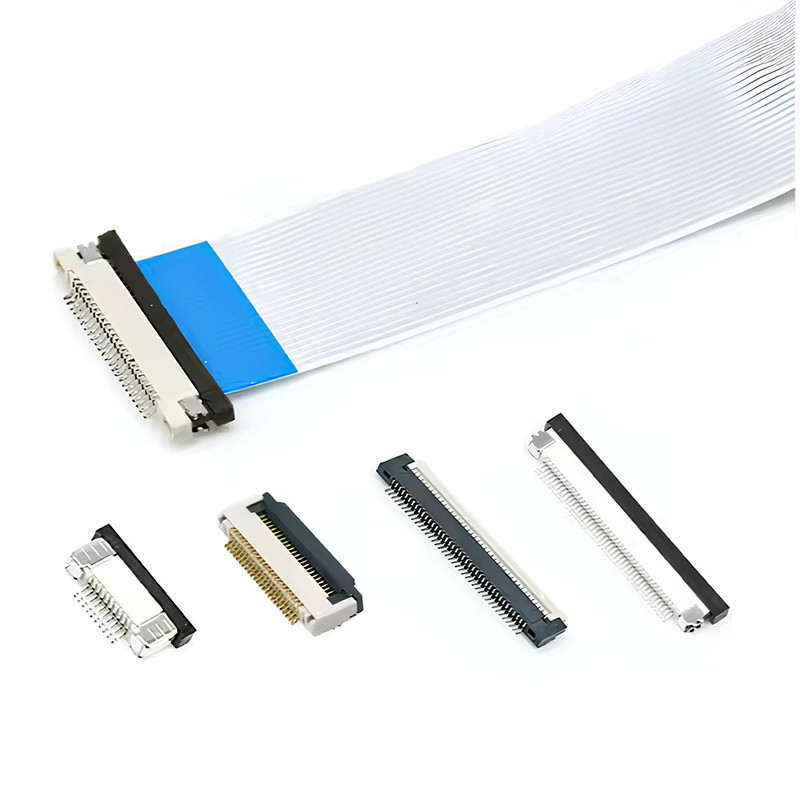 Customizado 30 40 60 Pin FFC FPC Flat Flex Flexível Cable 0.5mm Pitch Molex SMD Conector