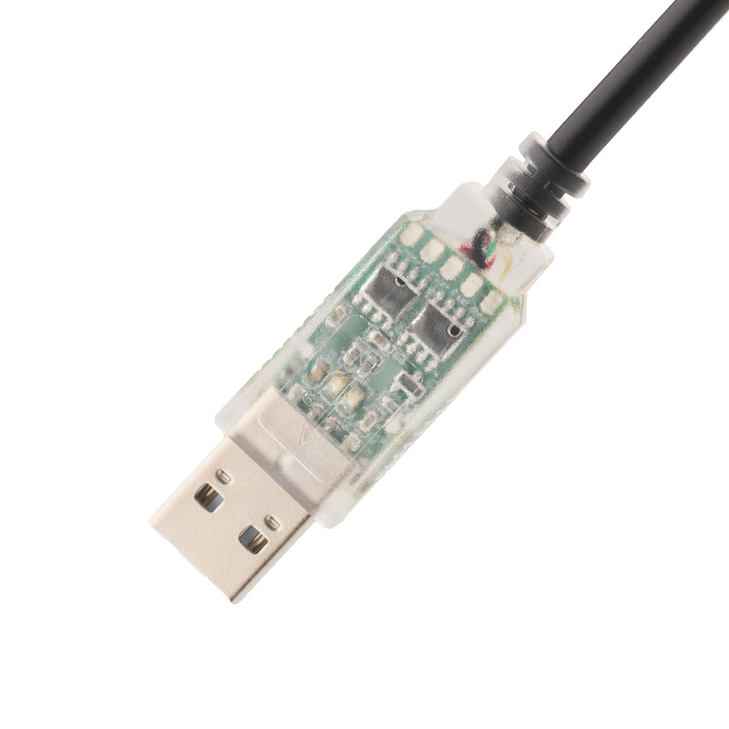 Adaptadores de cabo personalizados industriais USB-A RJ422 para Portos de rede RS232 Cabo de depuração de engenharia de rede