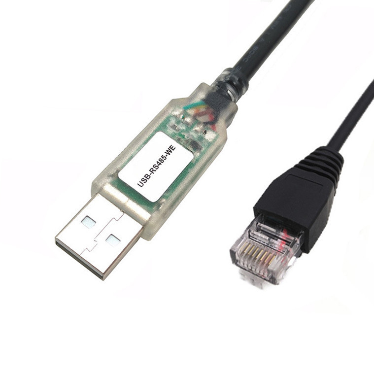 USB-A RS485 a 8P8C RJ45 Serial Extension Wire Harness Cable Cotovelo / Dedo / Cobertura Protetora