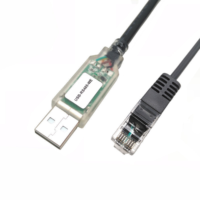 USB-A RS485 a 8P8C RJ45 Serial Extension Wire Harness Cable Cotovelo / Dedo / Cobertura Protetora