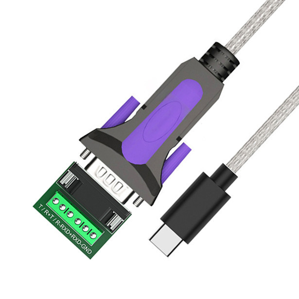 Cabos personalizados de qualidade industrial para o TIPO-C para o conector CONN RS485-DB9/RS422-DB9 B DB9 macho