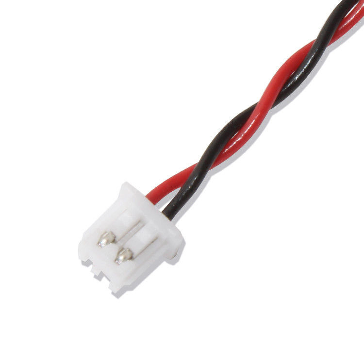 RY Marca JST Arnês de fio XHP-2 Cabo de conector 22AWG UL1007 Preto Vermelho 2P cabo de cola