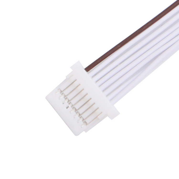 Fábrica 0,80mm 8 pin PVC LVDS Armadilha de montagem de cabo JST SHR-08V-S-B