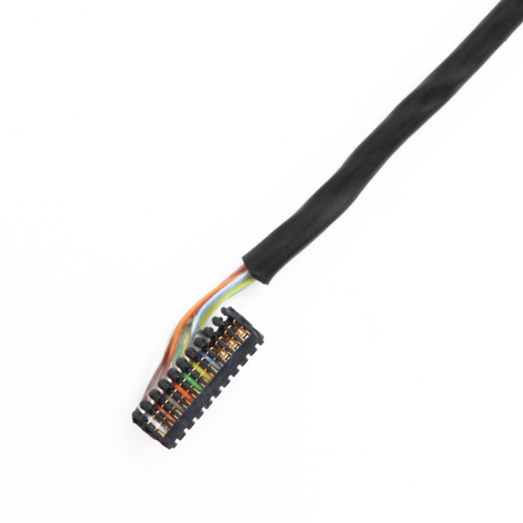 Fabrica personalizada de 0,6 Pitch JST 04XSR para JST 10XSR IDC Wire Harness Cable Assembly